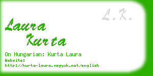 laura kurta business card